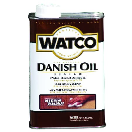Watco Watco Transparent Medium Walnut Oil-Based Danish Oil 1 qt 242223